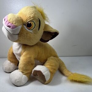 Disney Simba Plush 13" The Lion King Stuffed Animal Toy Yellow Floppy‎ Cuddly